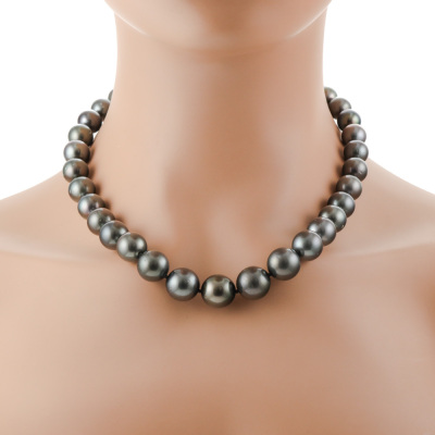 14.3-11mm Tahitian Pearl Strand Necklace
