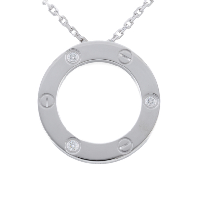 Cartier Love Pendant, 3 Diamonds