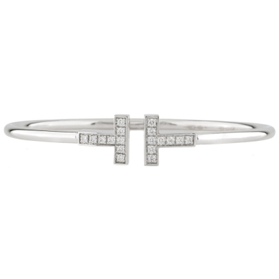 Tiffany & Co T Diamond Wire Bracelet