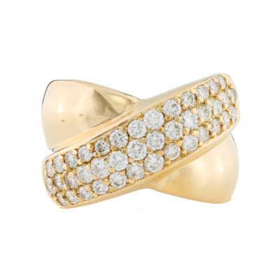 Vintage Chaumet X Diamond Ring