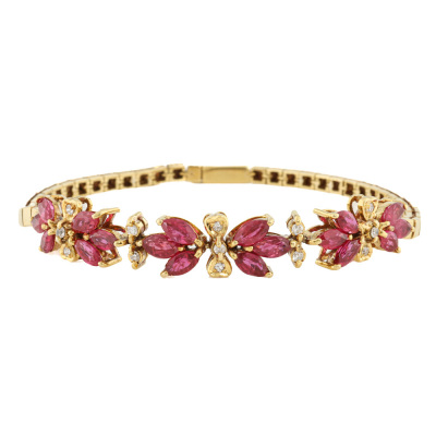 1.80ct Ruby & Diamond Bracelet