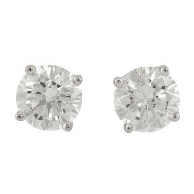 1.45ct Diamond Studs GIA E VVS1, F VVS1