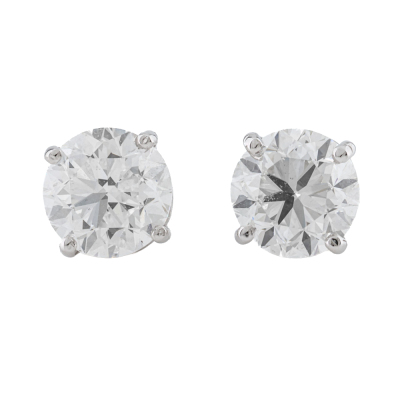 2.01ct Diamond Studs GIA D SI1, E SI1