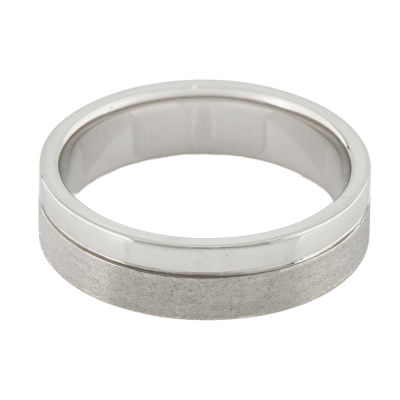 Mens Band Ring, Platinum 15.0g