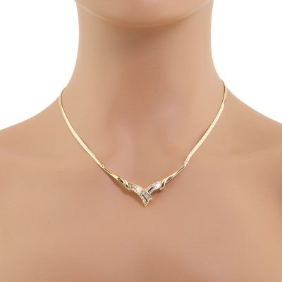 Diamond Necklace, 18ct Gold 14g