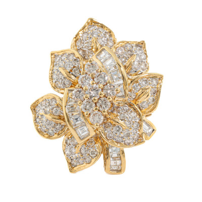 2.53ct Diamond Dress Gold Ring 14g