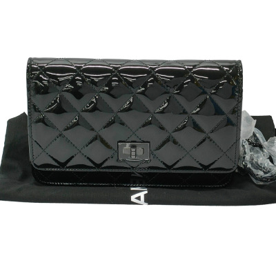 Chanel 2.55 Wallet On Chain All Black