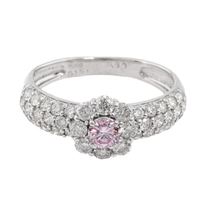 Argyle Origin 0.15ct Pink Diamond Ring GSL