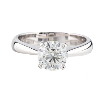 1.50ct Diamond Solitaire Ring GIA H VVS1