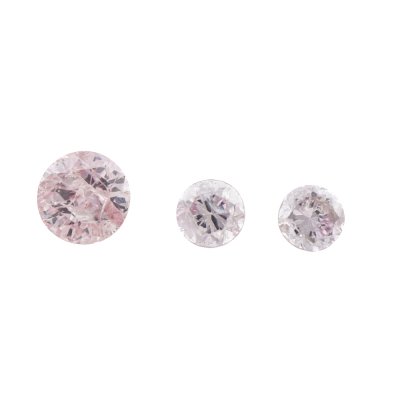 Parcel of 3 Argyle Origin Pink Diamonds 0.18ct GSL