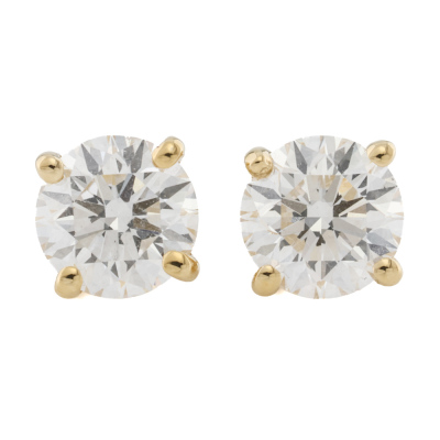 0.90ct Diamond Studs GIA D SI1