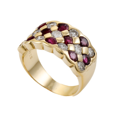 1.79ct Ruby & 1.28ct Diamond Ring