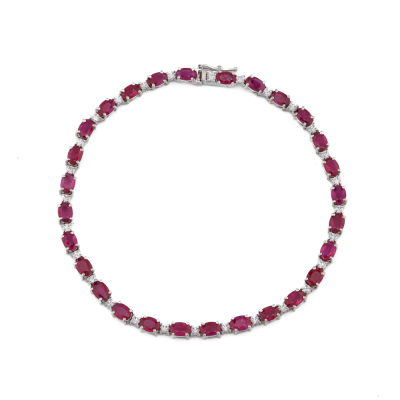 9.54ct Ruby & 1.03ct Diamond Bracelet
