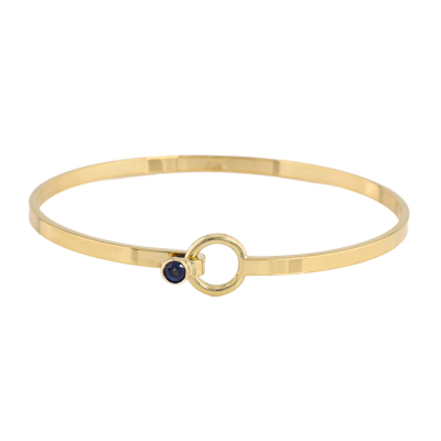 Tiffany & Co. Hook & Eye Sapphire Bangle