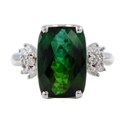 5.65ct Tourmaline & Diamond Ring