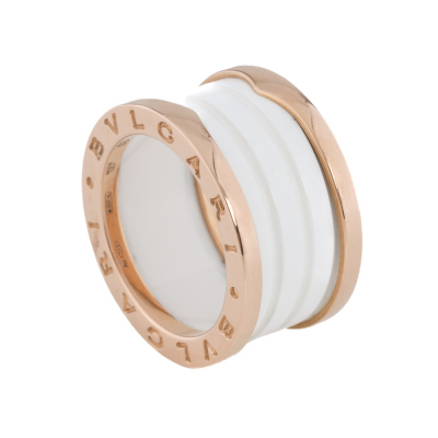 Bvlgari B.Zero1 White Ceramic Ring