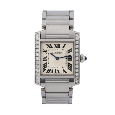 Cartier Tank Francaise with Diamond Watch