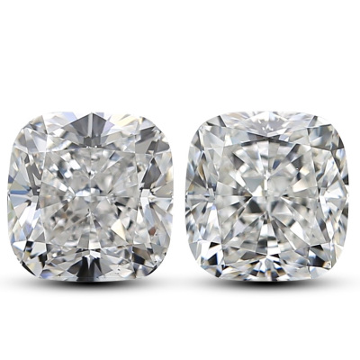 2.06ct Loose Pair of Diamonds GIA E VS2, F VS1