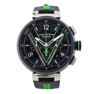 Louis Vuitton Tambour Damier Mens Watch