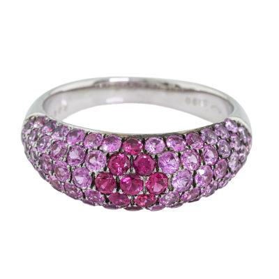 0.41ct Ruby & 1.90ct Pink Sapphire Ring