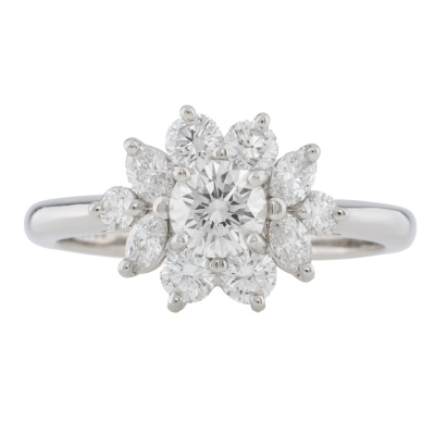Tiffany & Co. Diamond Cluster Ring