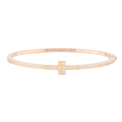Tiffany & Co T Diamond Hinged Wire Bangle