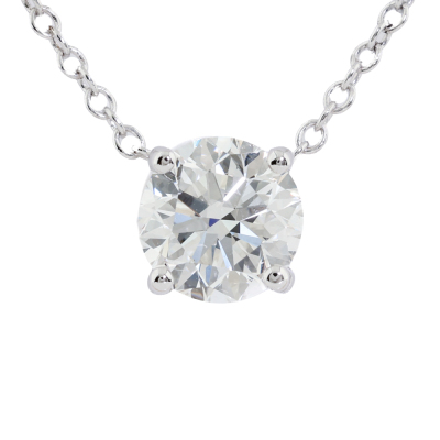 0.70ct Diamond Solitaire Pendant GIA G VVS1