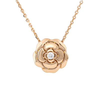 Chanel Extrait De Camelia Necklace