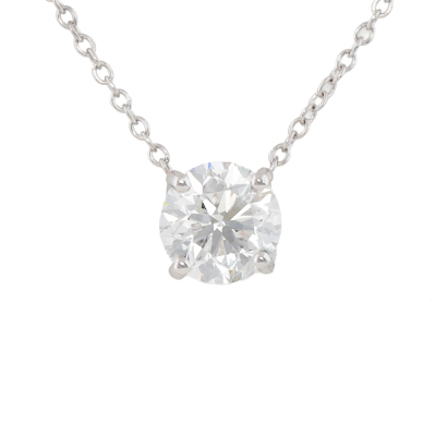 1.01ct Diamond Solitaire Pendant GIA D SI1