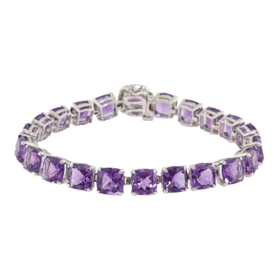 45.75ct Amethyst & Diamond Bracelet