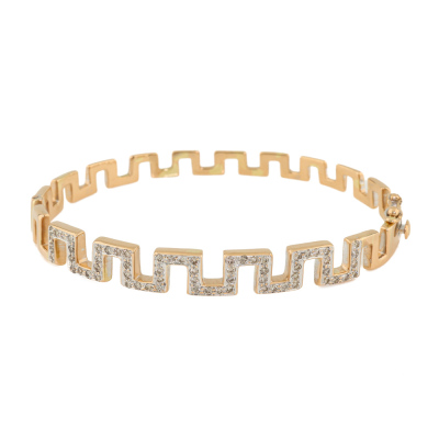 0.73ct Diamond Bangle 18ct Gold