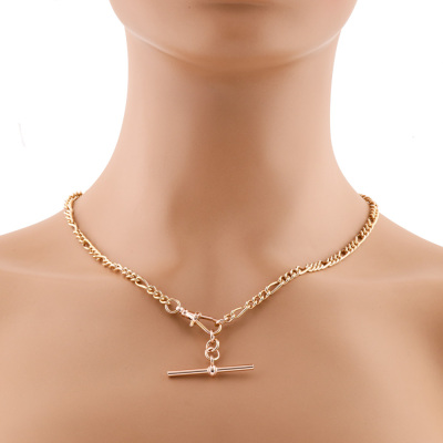 9ct Rose Gold T-Bar Pendant 25g
