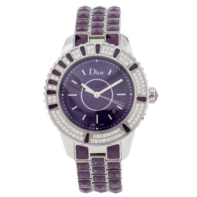 Christian Dior Christal Diamond & Sapphire Watch