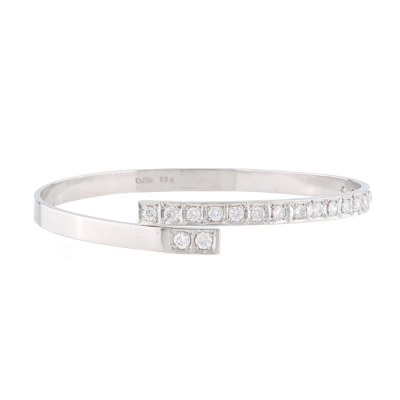 2.25ct Diamond Bangle. Platinum 29.7g