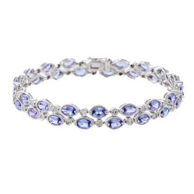 8.64ct Tanzanite & Diamond Bracelet