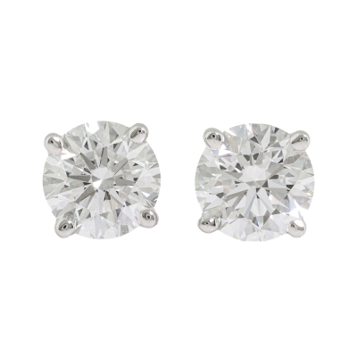 0.87ct Diamond Studs GIA D VVS2