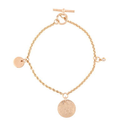 Hermes Ex Libris Diamond Bracelet