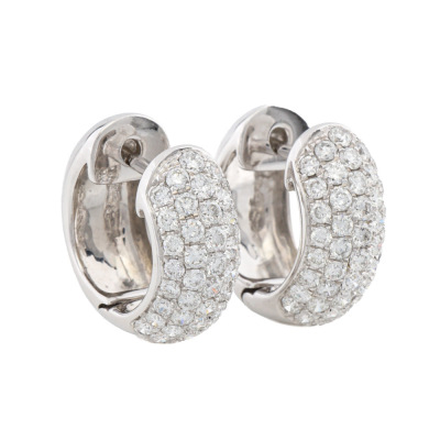 1.25ct Diamond Huggie Earrings