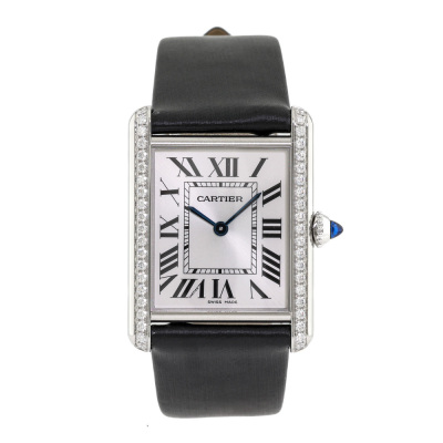 Tank Must de Cartier Large with Diamond Watch