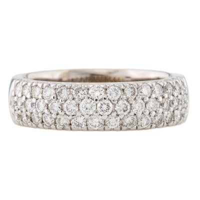 0.64ct Diamond Band Ring, 18ct Gold