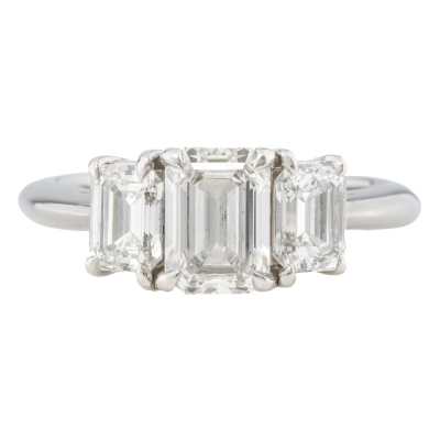 2.07ct Tiffany & Co. Diamond Trilogy Ring