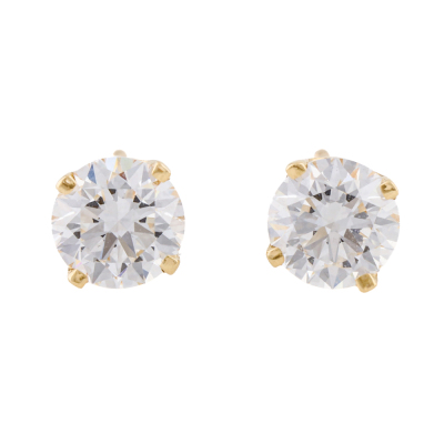 1.07ct Diamond Studs GIA D VS1