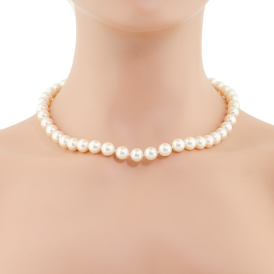 9.5-9.0mm Cultured Pearl Strand Necklace