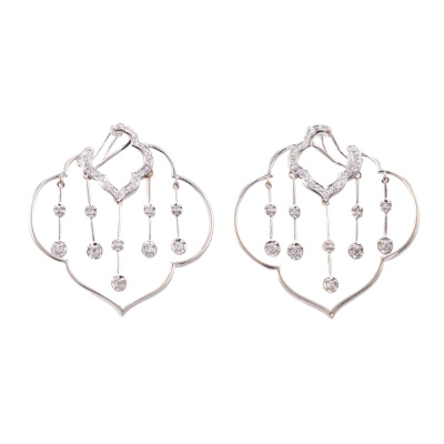 Diamond Dress Earrings 0.98ct 18ct Gold 15.1g
