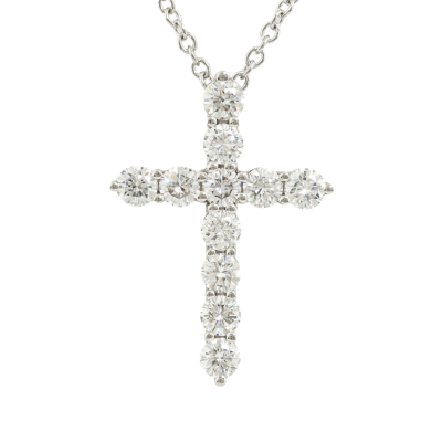 Tiffany & Co. Cross Diamond Pendant