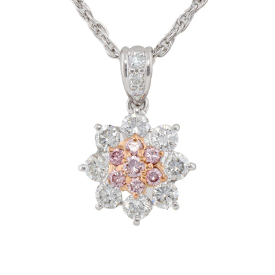 0.19ct Argyle Origin Pink Diamond Pendant GSL