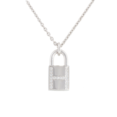 Hermes Kelly Cadenas Diamond Pendant