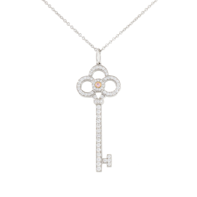 Tiffany & Co Crown Key Diamond Pendant