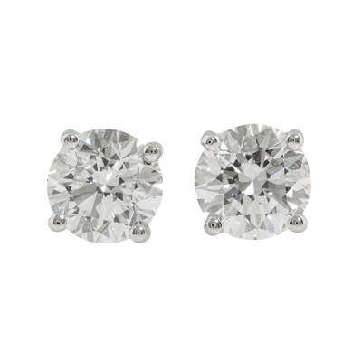 1.00ct Diamond Studs GIA D SI1, E SI1