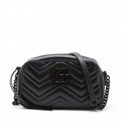 Gucci GG Marmont Shoulder Bag All Black""